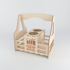 Wooden beer box