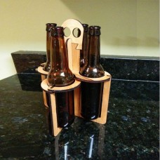 Wooden bottle case