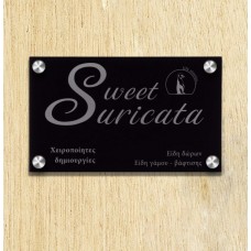 Acrylic sign with engraving of your choice