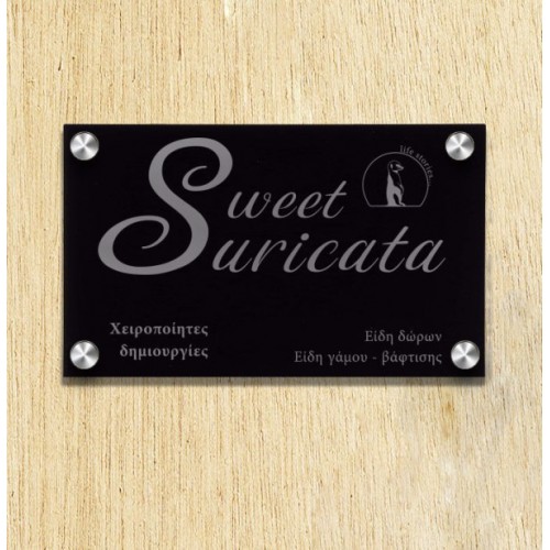 Acrylic sign with engraving of your choice Acrylic sign with engraving of your choice