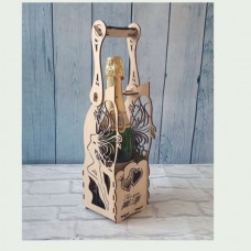 Wooden bottle case