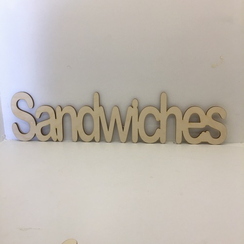 Wooden sign word Wooden sign word
