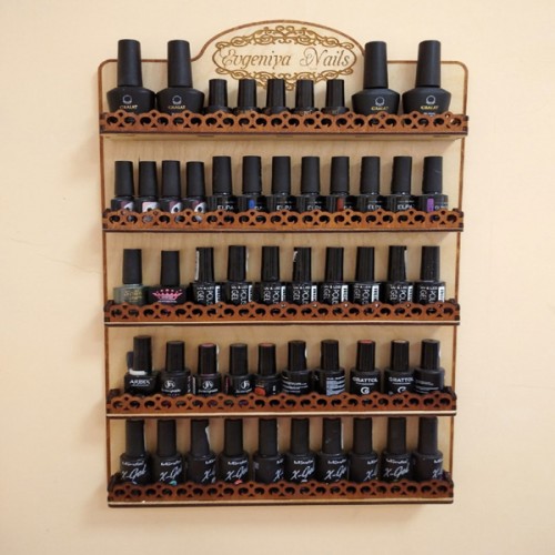 Wooden self for nails Wooden self for nails
