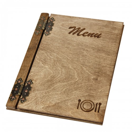 Wooden menu Wooden menu