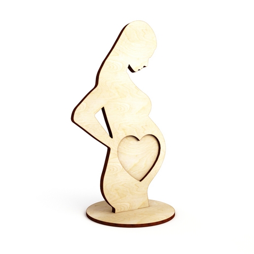 Wooden photo frame Pregnancy