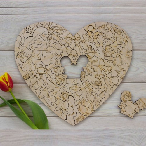 Wooden Love puzzle Wooden Love puzzle