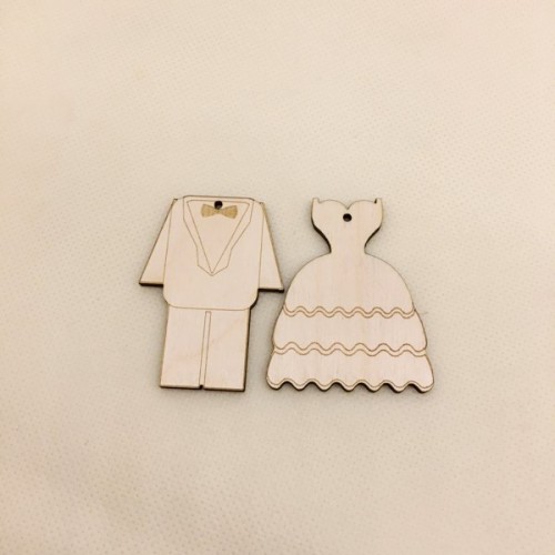 Wooden keyring set Wooden keyring set