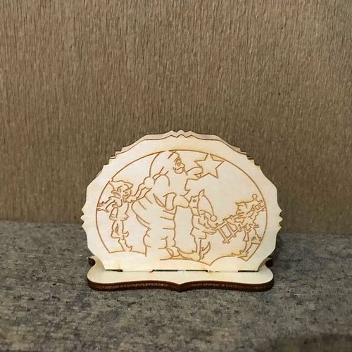 Wooden Christmas napkin holder Wooden Christmas napkin holder