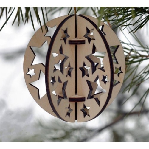 Wooden Christmas ornament Wooden Christmas ornament