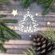 Wooden Christmas ornament Wooden Christmas ornament