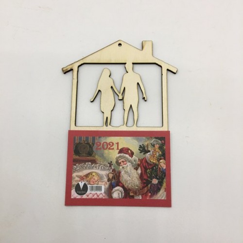 Wooden calendar- couple