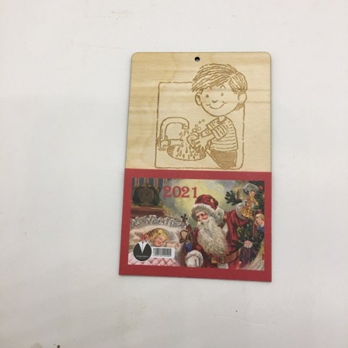 Wooden calendar – school