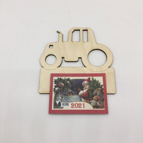 Wooden calendar – tractor