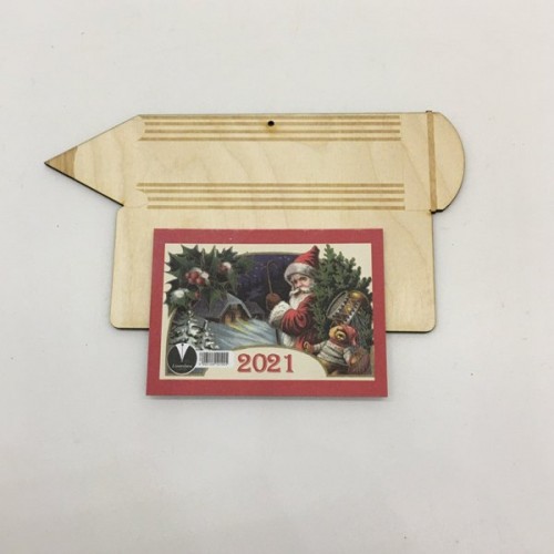 Wooden calendar – pencil