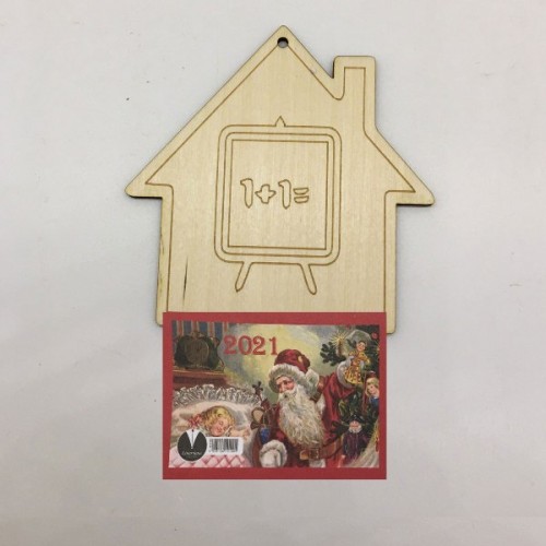 Wooden calendar – school