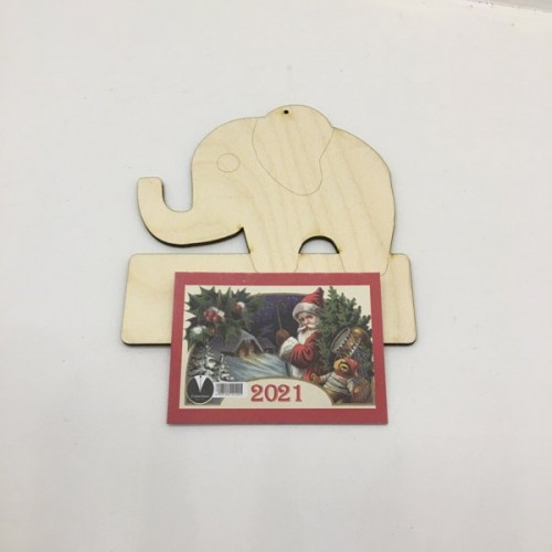 Wooden calendar – elephant 