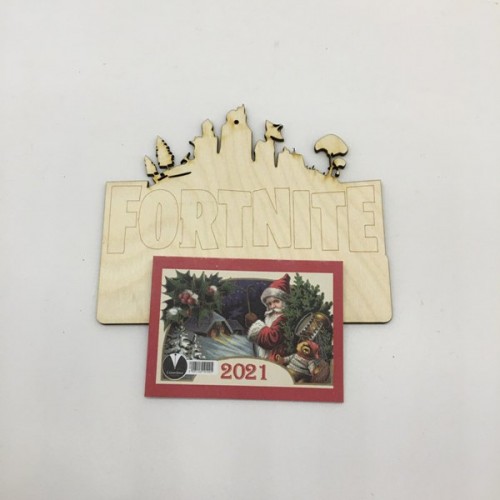 Wooden calendar – Fortnite