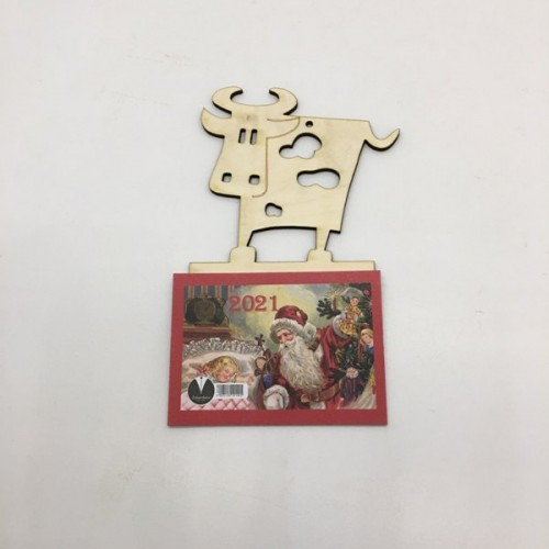 Wooden calendar – cow 