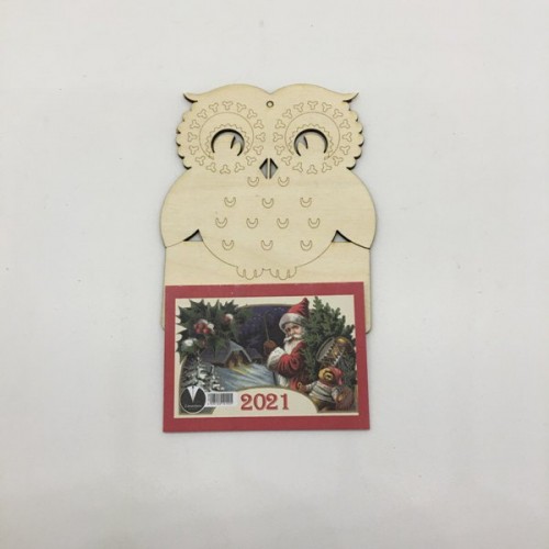 Wooden calendar – owl 