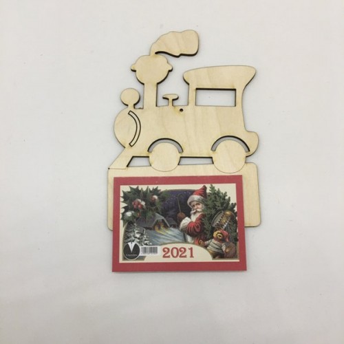 Wooden calendar – train 