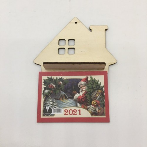 Wooden calendar – home 