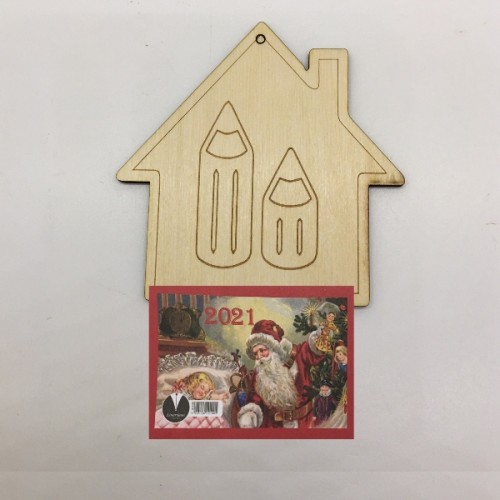 Wooden calendar – school