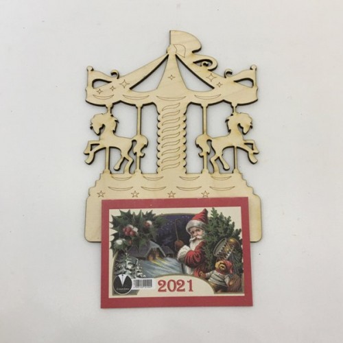 Wooden calendar -Carusel