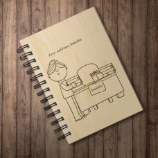 Wooden Notebook with engraving