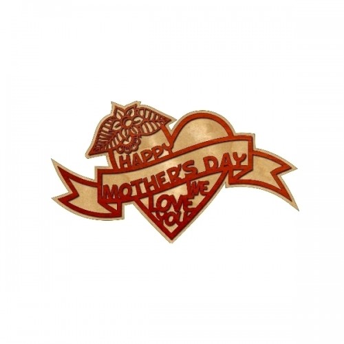 Wooden heart for Mother's day Wooden heart for Mother's day