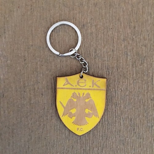 Wooden AEK FC keyring Wooden AEK FC keyring