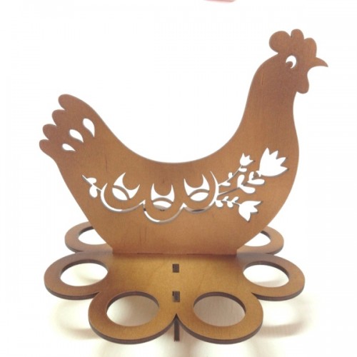 Wooden eggholder – chicken Wooden eggholder – chicken