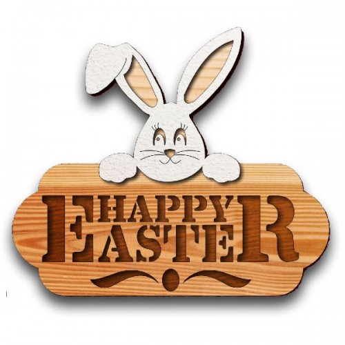 Wooden Easter rabbit Wooden Easter rabbit