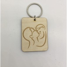 Wooden keyring for mother