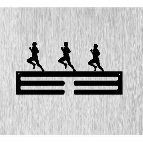Wooden medal hanger Running Wooden medal hanger Running