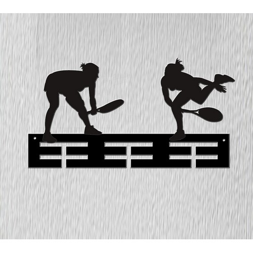 Wooden medal hanger Tennis Wooden medal hanger Tennis