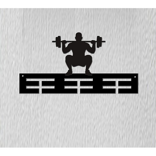 Wooden medal hanger Weightlifting Wooden medal hanger Weightlifting