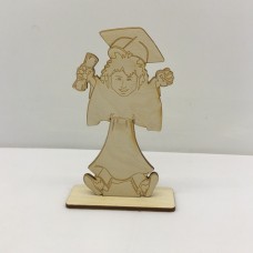 Wooden graduation gift with engraved text of your choice