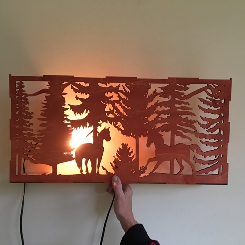 Wooden lamp Wooden lamp