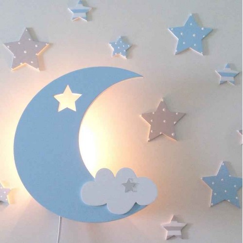 Wooden lamp Moon Wooden lamp Moon
