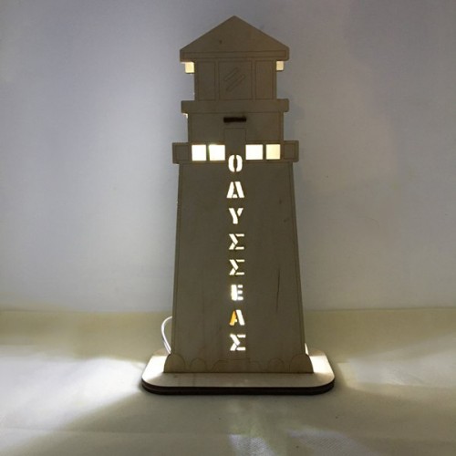 Wooden lamp Lighthouse Wooden lamp Lighthouse