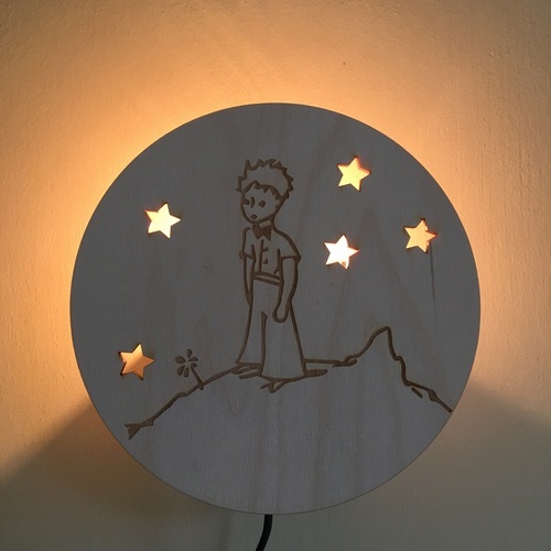 Wooden lamp Little prince Wooden lamp Little prince