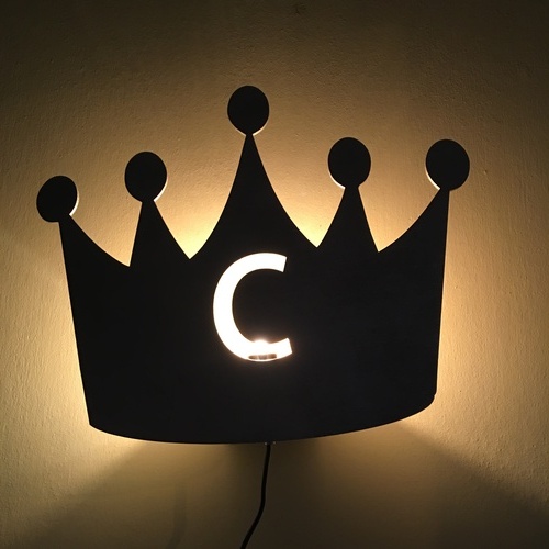Wooden lamp Crown Wooden lamp Crown