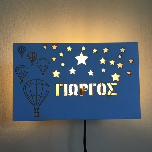 Wooden lamp Balloons air Wooden lamp Balloons air