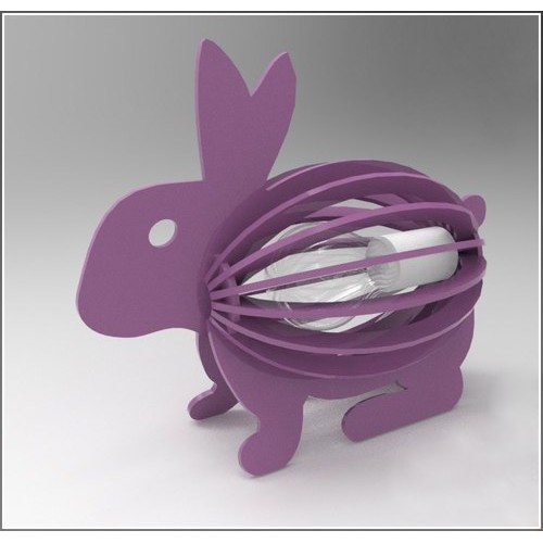 Wooden lamp Rabbit Wooden lamp Rabbit