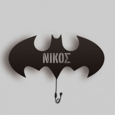 Wooden batman lamp with name of your choice