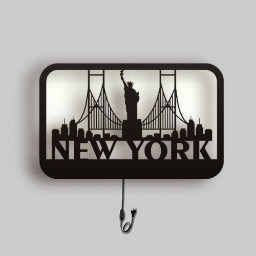 Wooden lamp – New York Wooden lamp – New York
