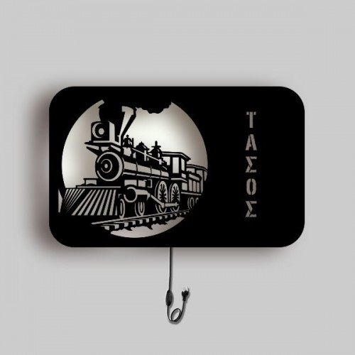 Wooden lamp – Train Wooden lamp – Train
