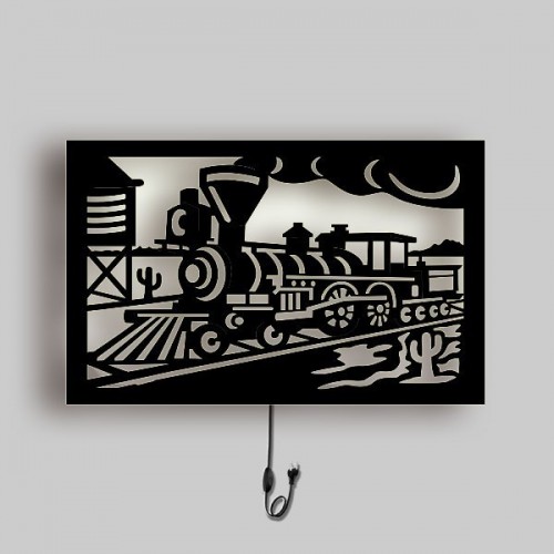 Wooden lamp – Train Wooden lamp – Train