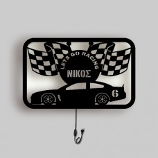Wooden race lamp 