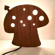 Wooden lamp – Mushroom